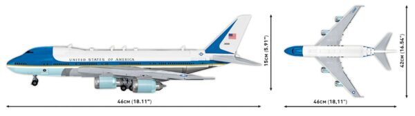 COBI Air Force One Boeing 747 #26610 - Image 7