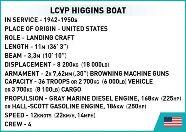 COBI LCVP Higgins Boat #4849 - Image 13