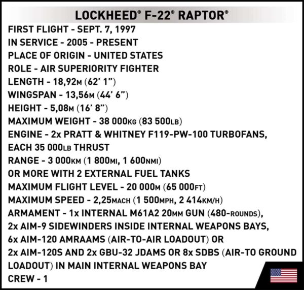COBI F22 Raptor #5855 - Image 16