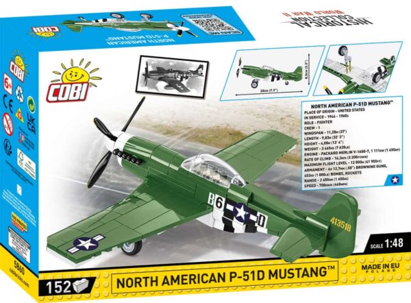 COBI North American P-51D Mustang #5860 - Image 2