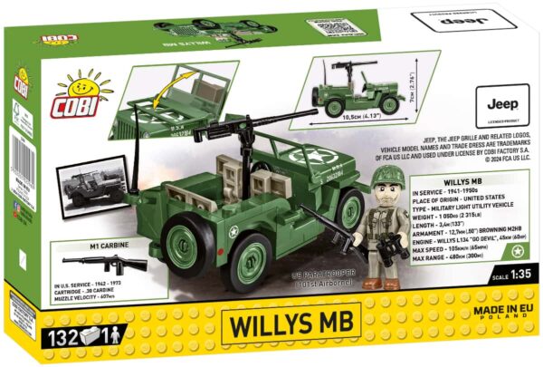 COBI Willys MB Jeep #2296 - Image 2