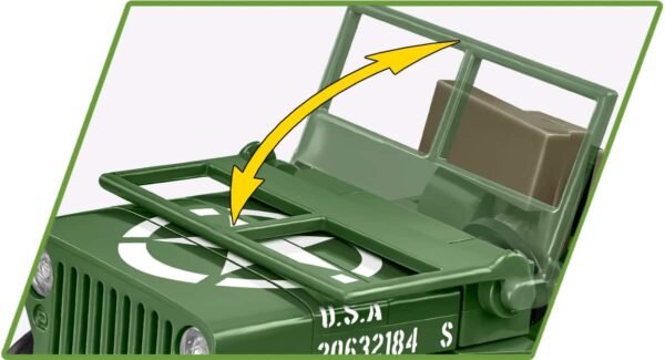 COBI Willys MB Jeep #2296 - Image 4
