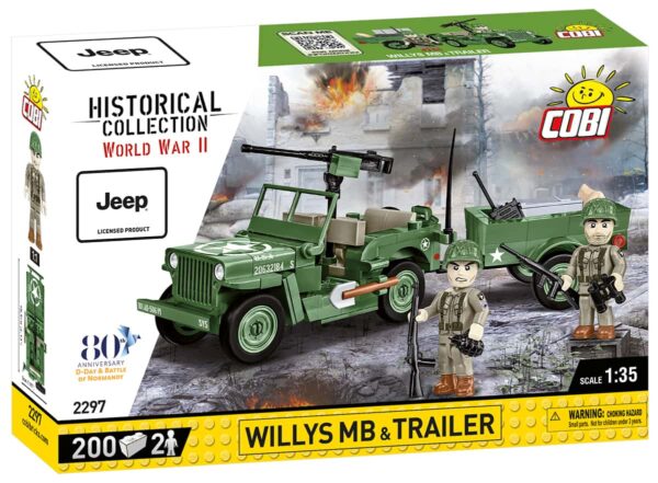 COBI Willys MB Jeep + Trailer #2297