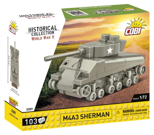 COBI 1:72 M4A3 Sherman Micro Tank #3089