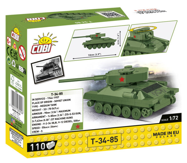 COBI 1:72 Scale T-3485 Micro Tank #3092 - Image 2