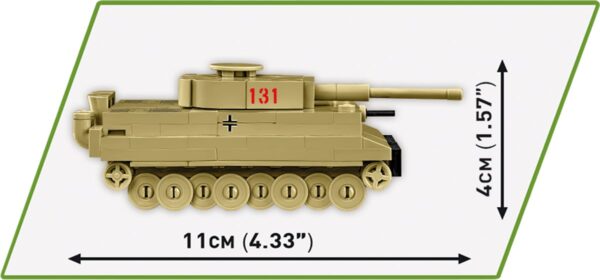 COBI 1:72 Scale Tiger I 131 Micro Tank #3095 - Image 3