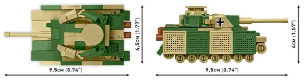 COBI 1:72 Scale  Panzer IV AUSF.J Micro Tank #3097 - Image 4