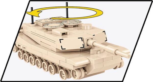 COBI 1:72 Scale  Abrams M1A2 Micro Tank #3106 - Image 5