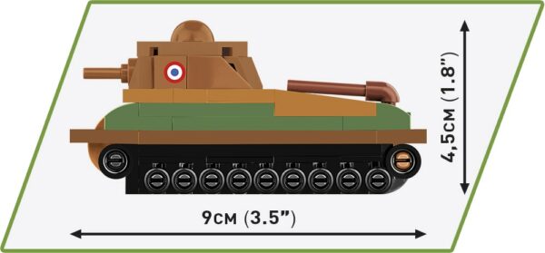 COBI 1:72 Scale Somua S-35 Micro Tank #3093 - Image 6