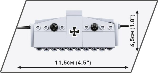 COBI 1:72 Scale Sturmpanzerwagen Micro Tank #3094 - Image 6
