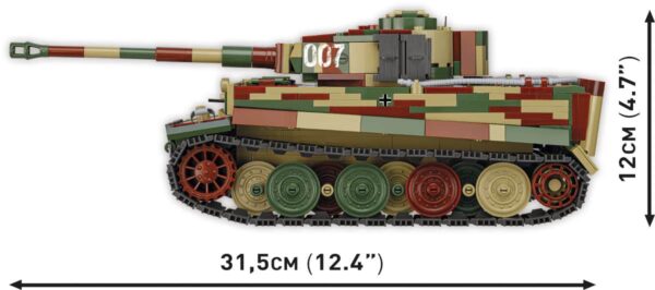 COBI Panzerkampfwagen VI Tiger I Ausf. E #2587 - 1:28 Scale - Image 3