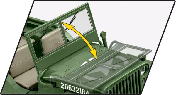 COBI Willys MB Jeep Executive Edition #2804 1:12 Scale - Image 6