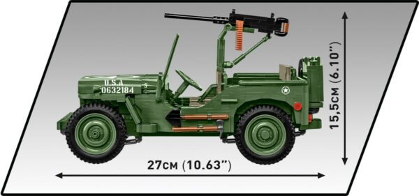 COBI Willys MB Jeep 1:12 Scale #2805 - Image 3