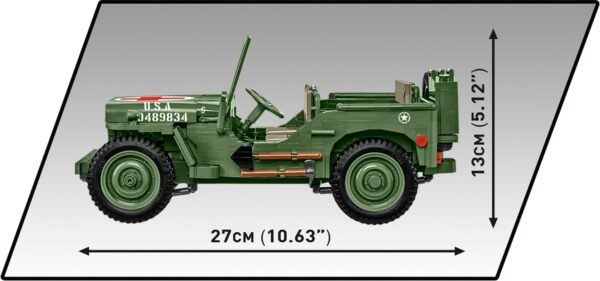 COBI Willys Medic Jeep 1:12 Scale #2806 - Image 3