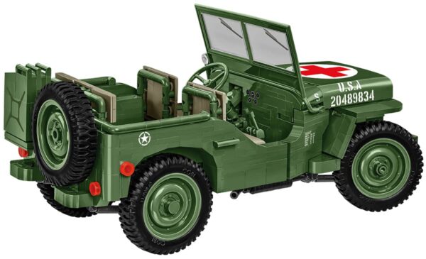 COBI Willys Medic Jeep 1:12 Scale #2806 - Image 9