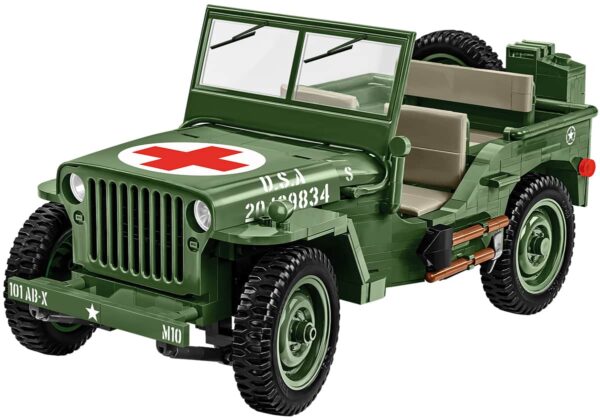 COBI Willys Medic Jeep 1:12 Scale #2806 - Image 10
