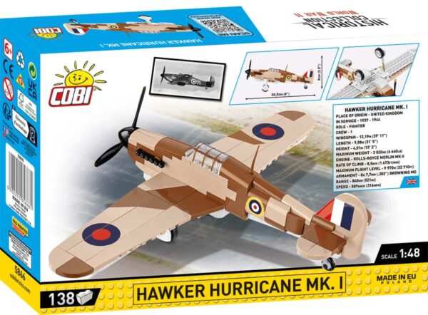 COBI 1:48 scale Hawker Hurricane MK.1 #5866 - Image 2