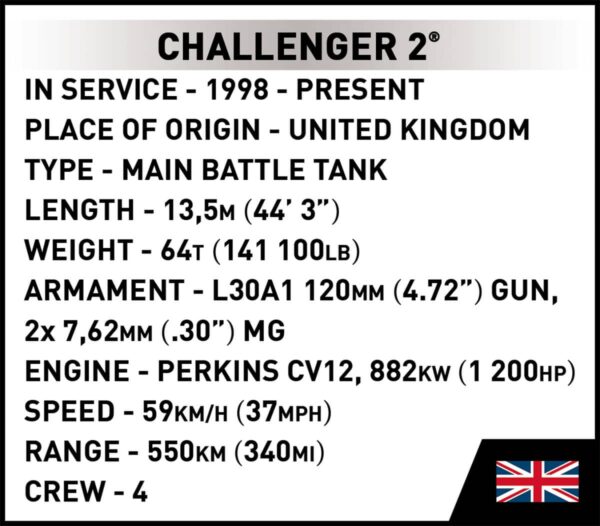 COBI Challenger 2 Tank 2 in 1 Ukraine & UK #2627 - Image 15
