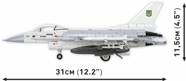 COBI F-16C Fighting Falcon (Ukraine) #5893 - Image 3