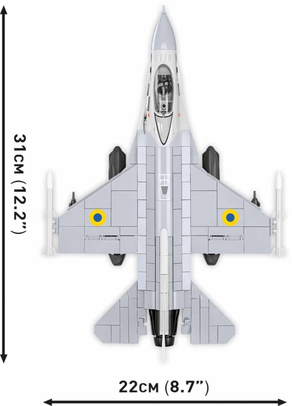 COBI F-16C Fighting Falcon (Ukraine) #5893 - Image 4