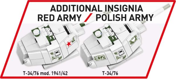COBI T-34-76 mod 1941/42 2in1 (Polish/Soviet) #2595 - Image 7
