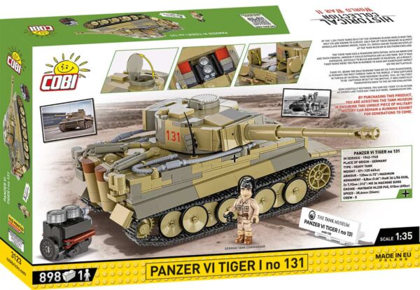 COBI 1:35 Scale TIGER I NO 131 #3123 - Image 2