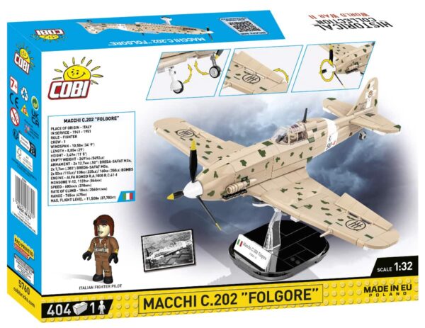 COBI Macchii C.202 Folgore #5760 - Image 2