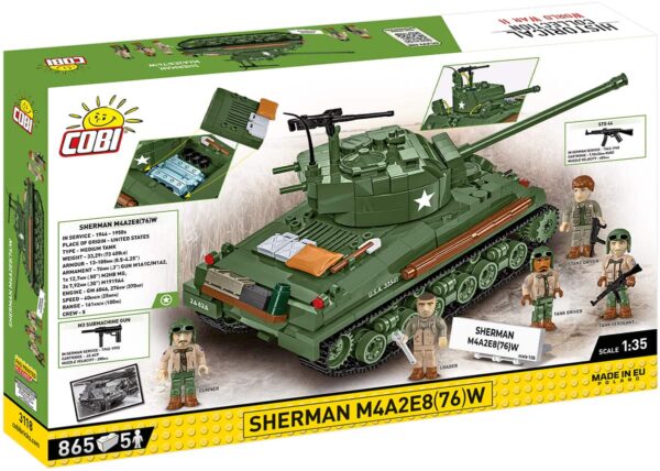 COBI Sherman M4A2E8(76)W Tank #3118 - Image 2