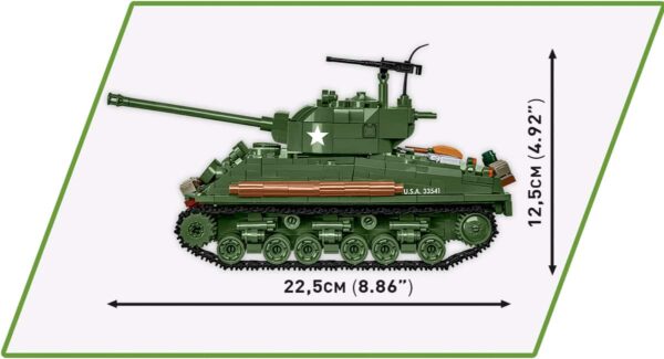 COBI Sherman M4A2E8(76)W Tank #3118 - Image 3