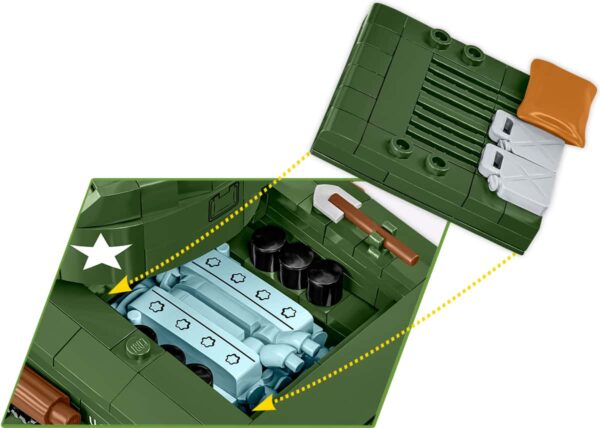 COBI Sherman M4A2E8(76)W Tank #3118 - Image 6