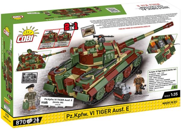 COBI PZKPFW VI Tiger Ausf E SD KFZ 181 #3124 - Image 2