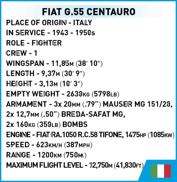 COBI Fiat G.55 Centauro #5867 - Image 4
