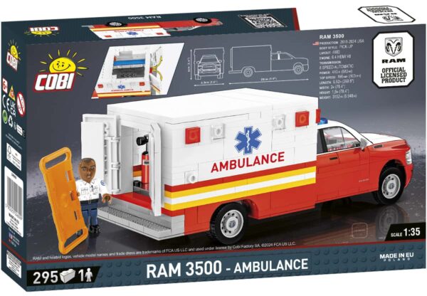 COBI Dodge RAM 3500 Ambulance #24609 - Image 2