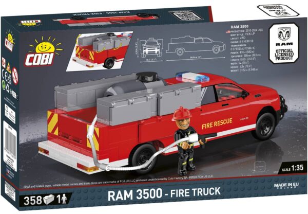 COBI RAM 3500 Fire Truck #24612 - Image 2