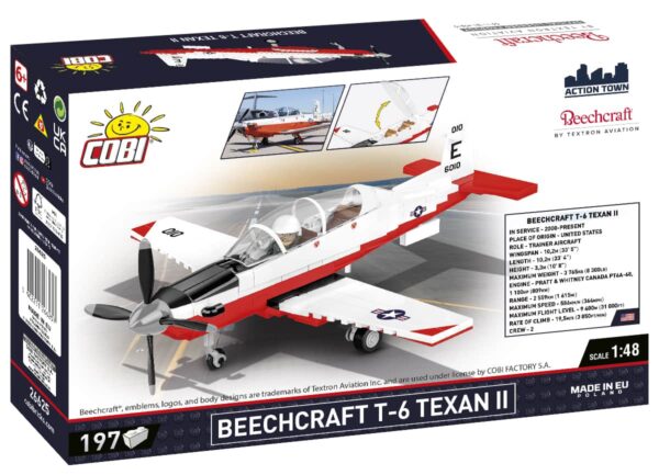COBI Beechcraft T-6 Texan II US Navy Trainer #26625 - Image 2