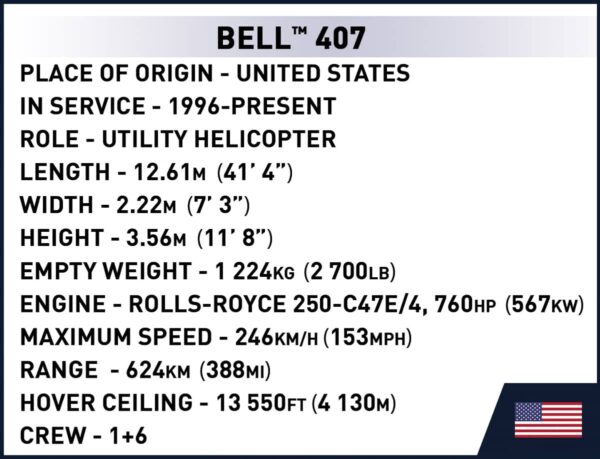COBI Bell 407 Coast Guard #26627 - Image 8