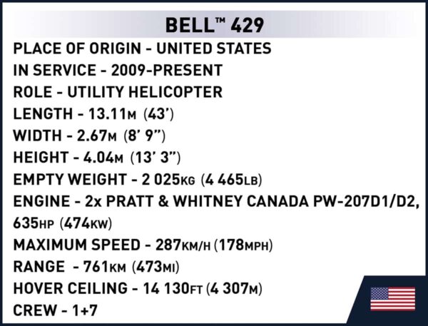 COBI Bell 429 Air Ambulance #26629 - Image 7