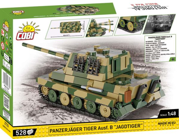 COBI 1:48 Scale PanzerJager Tiger AUSF B "Jagdtiger" #2733 (Pre-Order) - Image 2