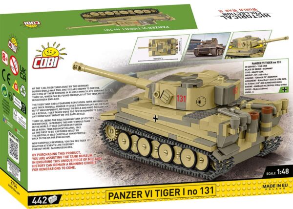 COBI 1:48 Panzer VI Tiger 1 "131" #2734 - Image 2