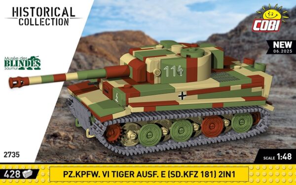 COBI 1:48 VI Tiger AUSF E KFZ 181 2in1 #2735 (coming soon)