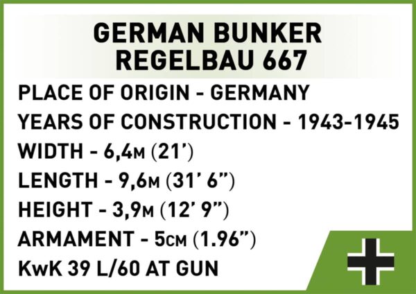 COBI Regelbau 667 German Bunker #3136 (coming soon) - Image 7