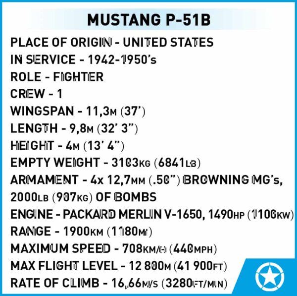COBI Mustang P-51B #5869 - Image 4