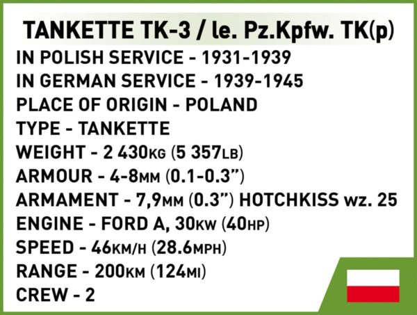 COBI Tankette TK-3 #2658 (Pre-Order) - Image 11