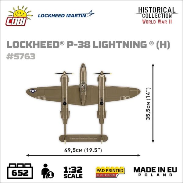 COBI Lockheed P-38 Lightning H #5763 (Coming Soon) - Image 4