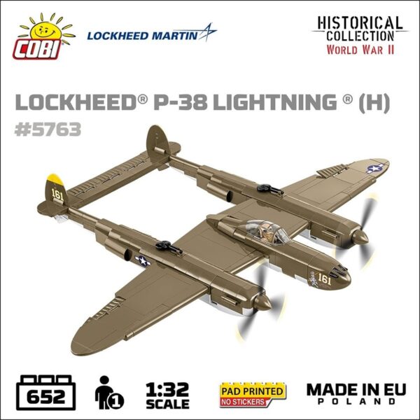 COBI Lockheed P-38 Lightning H #5763 (Coming Soon) - Image 3