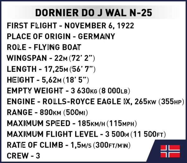 COBI Dornier DO J WAL Amundsen N-25 #1384 - Image 4