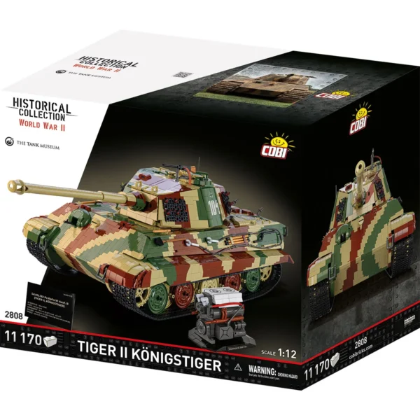 COBI Tiger II Königstiger 1:12 Scale Tank Set #2808 – 11,170 Piece WWII ...