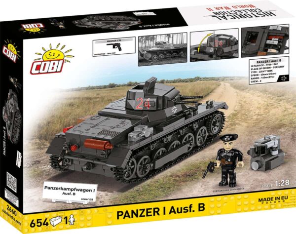 COBI Panzer I Ausf.B German Light Tank Set #2660 (1:28) (Coming Soon) - Image 2