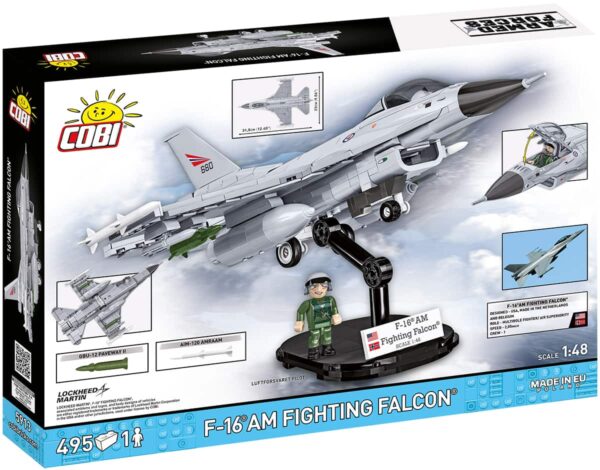 COBI F-16AM Fighting Falcon #5913 (Netherlands) – Brick Model Set (Coming Soon) - Image 2