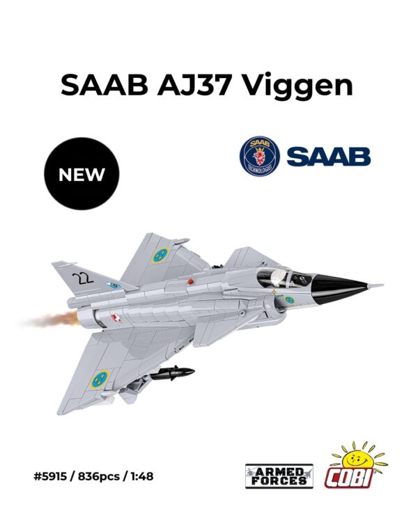 COBI SAAB AJ37 Viggen #5915 - Brick Model Set (Coming Soon)
